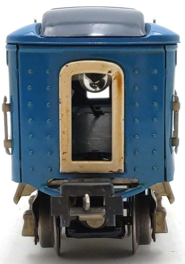 Lionel 2613 Vintage O Prewar Blue Comet Two-Tone Blue Tinplate Pullman Car VG
