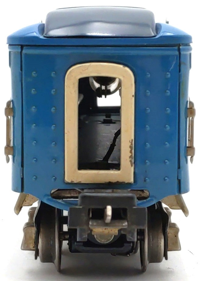 Lionel 2613 Vintage O Prewar Blue Comet Two-Tone Blue Tinplate Pullman Car VG