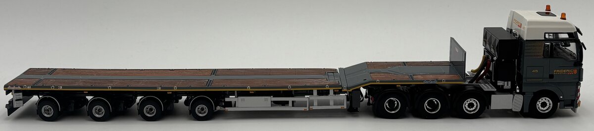 WSI 01-1104 1:50 Friderici Man TGX XXL 8x4-Telesteptrailer LN/Box