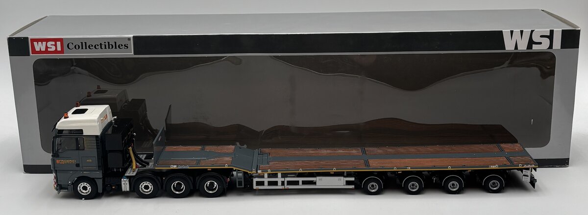 WSI 01-1104 1:50 Friderici Man TGX XXL 8x4-Telesteptrailer LN/Box