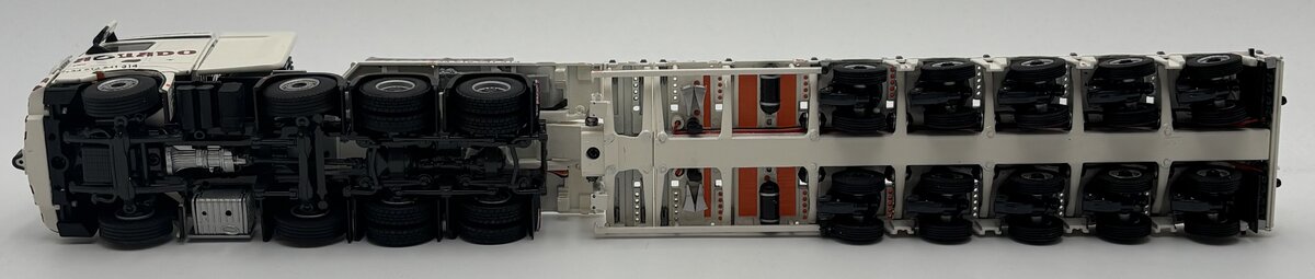 WSI 01-2439 1:50 Gruas Aguado MB Arocs MP4 Big Space SLT 8x4 w/Low Loader 5-Axle LN/Box
