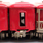 Lionel Vintage O Prewar Red Tinplate Passenger Cars: 603, 604 [3] VG