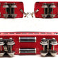 Lionel Vintage O Prewar Red/Silver Passenger Cars: 610, 612 [3] VG