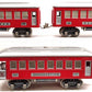 Lionel Vintage O Prewar Red/Silver Passenger Cars: 610, 612 [3] VG