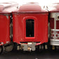 Lionel Vintage O Prewar Red Tinplate Passenger Cars: 1685, 1687 [3] VG