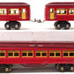 Lionel Vintage O Prewar Red Tinplate Passenger Cars: 1685, 1687 [3] VG