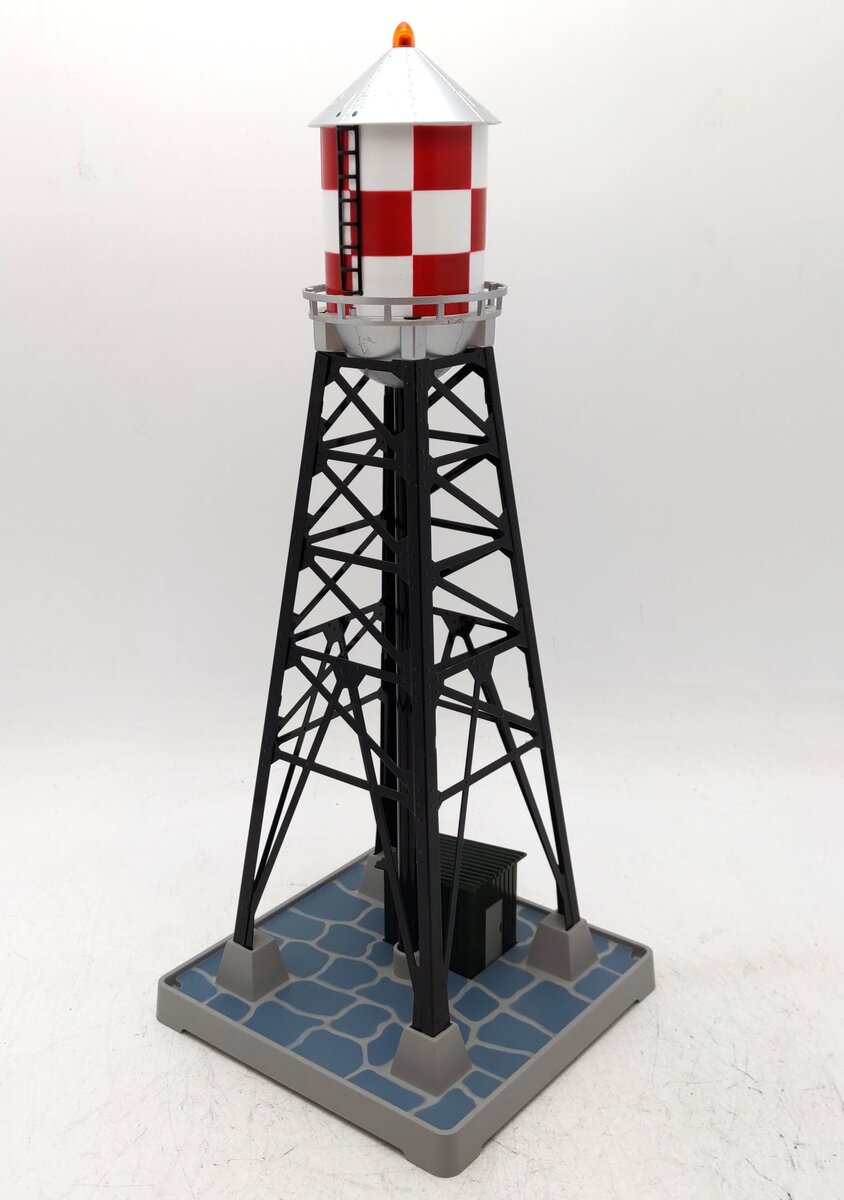 MTH 30-9029 O Gauge #193 Checkerboard Industrial Water Tower EX