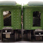 Lionel Vintage O Prewar Two-Tone Green Tinplate Passenger Cars: 2615, 1613 [2] VG
