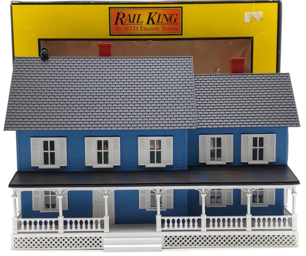 MTH 30-9008 O Gauge RailTown Blue Country House LN/Box