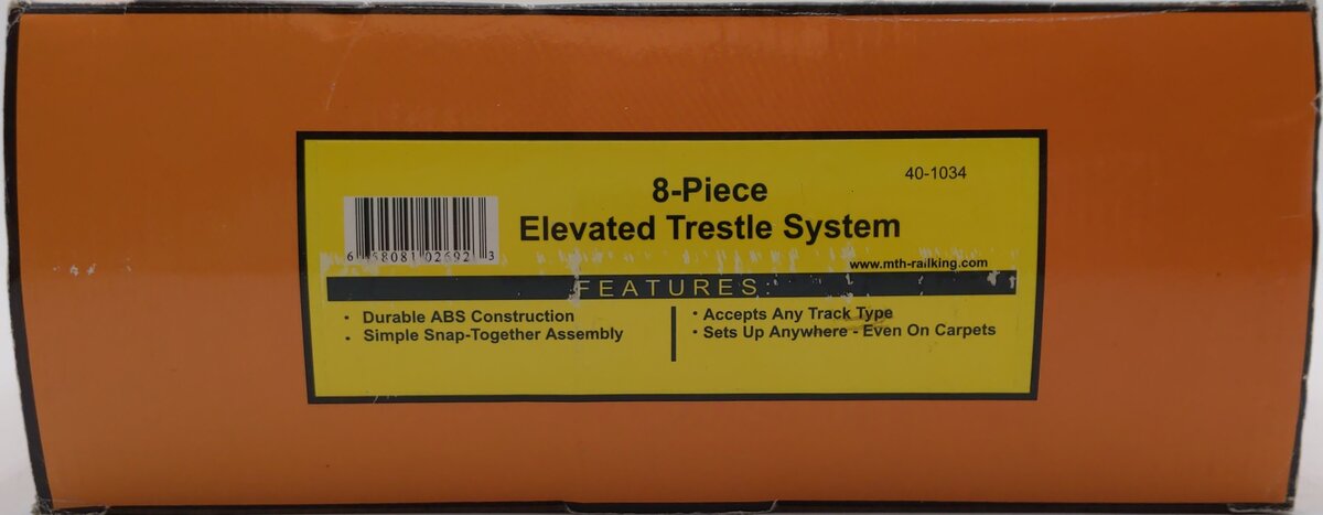 MTH 40-1034 O RealTrax Elevated Trestle Set (Pack of 8) LN/Box