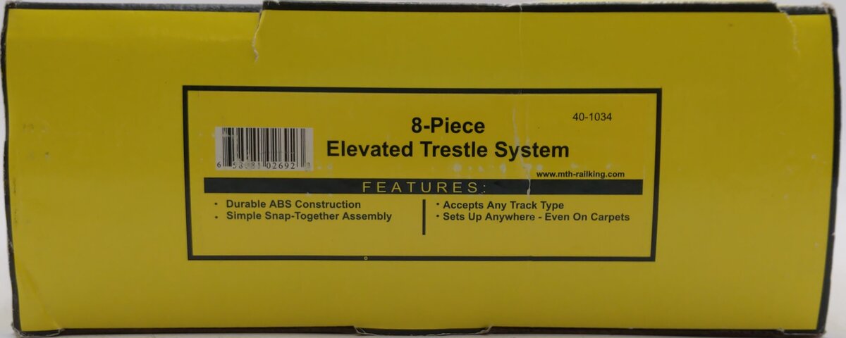 MTH 40-1034 O RealTrax Elevated Trestle Set (Pack of 8) LN/Box