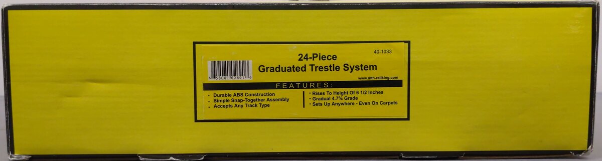 MTH 40-1033 O RealTrax - 24-Piece Graduated Trestle System Set LN/Box
