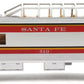 MTH 30-6103S-2 O Gauge Santa Fe O-27 Streamlined Vista Dome Car #510 LN