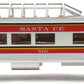 MTH 30-6103S-2 O Gauge Santa Fe O-27 Streamlined Vista Dome Car #510 LN