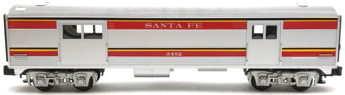 MTH 30-6103S-1 O Gauge Santa Fe Streamlined Baggage Car #3482 LN/Box