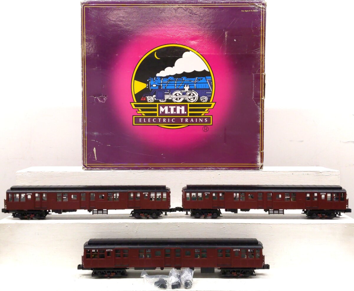MTH 20-2675-1 O BMT 2500 Series 3-Car Subway Set with Proto-Sound 2.0 (Set of 3) EX/Box