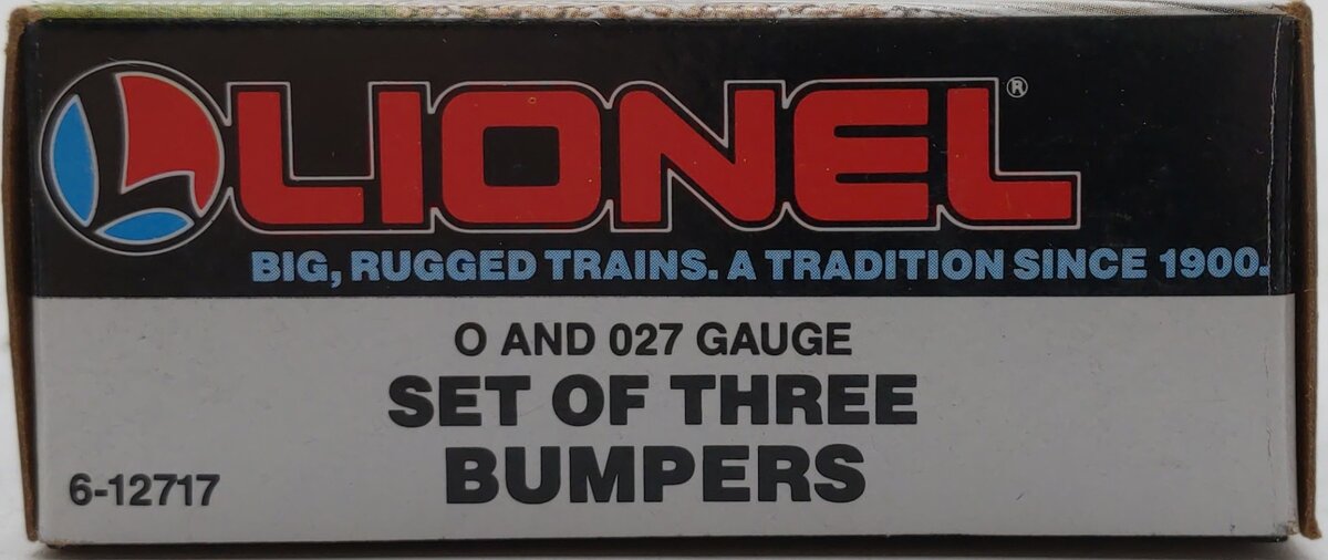Lionel 6-12717 O and 027 Gauge Authentic Track Bumpers (Set of 3) EX/Box