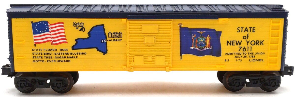 Lionel 6-7611 O Gauge State of New York Boxcar #7611 EX/Box