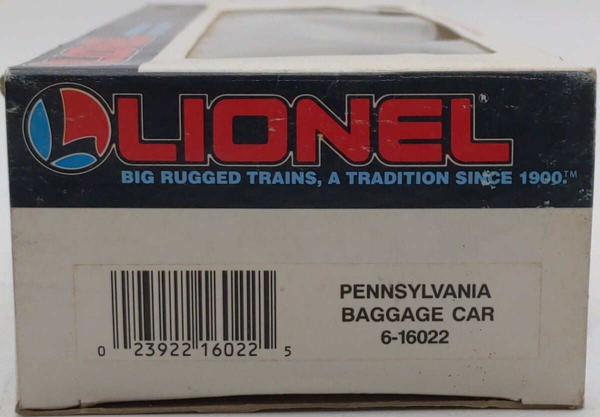 Lionel 6-16022 O Gauge Pennsylvania Lighted Baggage Car EX/Box