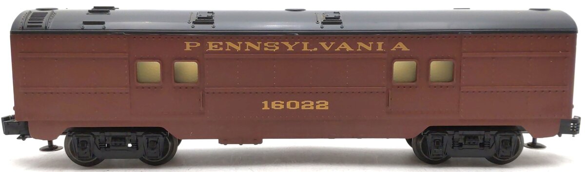 Lionel 6-16022 O Gauge Pennsylvania Lighted Baggage Car EX/Box