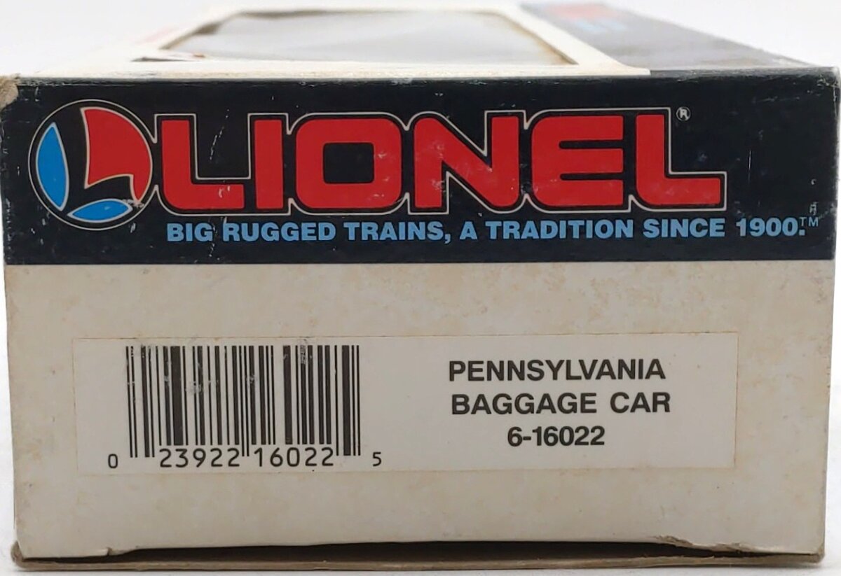 Lionel 6-16022 O Gauge Pennsylvania Lighted Baggage Car EX/Box