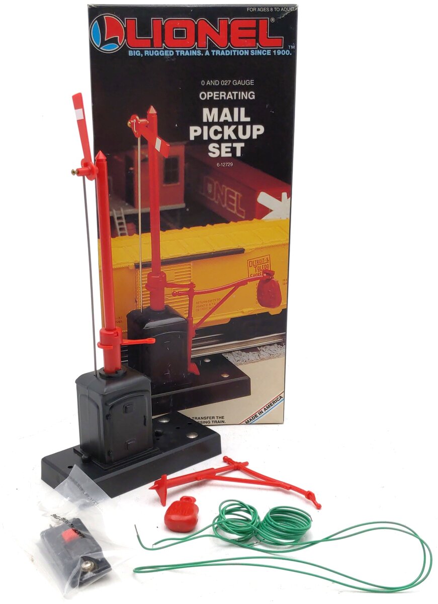 Lionel 6-12729 O Gauge Operating Mail Pickup Set LN/Box