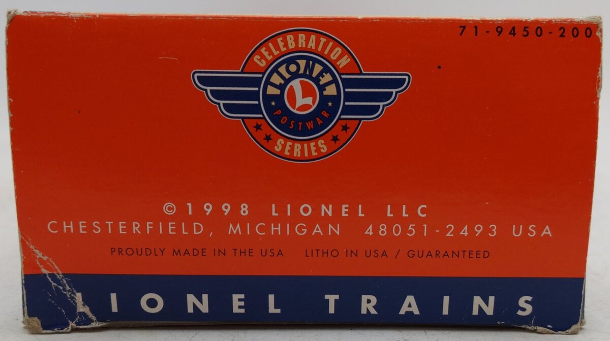 Lionel 6-19449 O Gauge PWC Liquefied Gas Tank Car #6469 EX/Box
