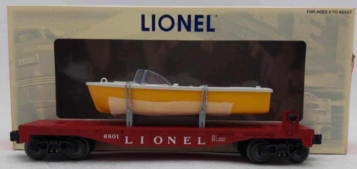 Lionel 6-39433 #6801 Flatcar with Boat LN/Box