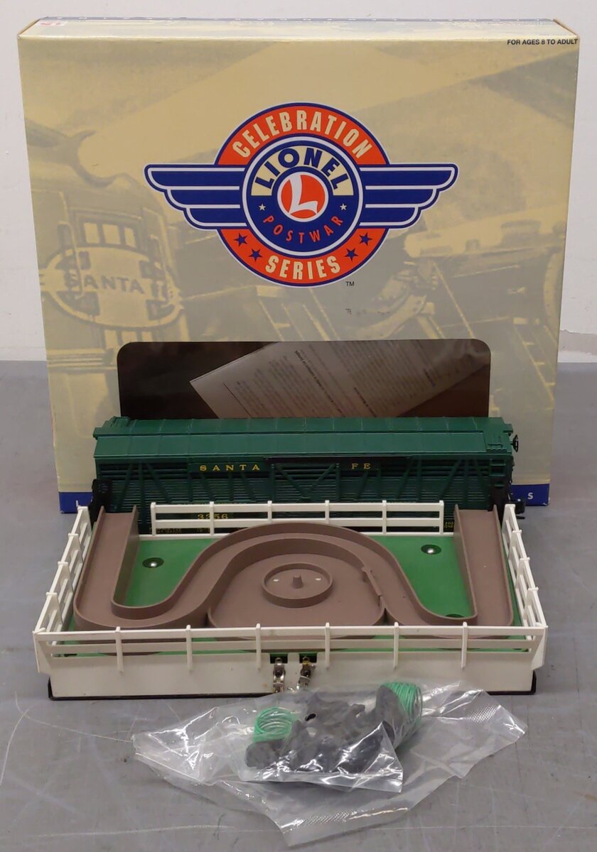 Lionel 6-19895 O Gauge PWC 3356 Santa Fe Operating Horse Car & Corral EX/Box