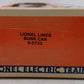 Lionel 6-5733 O Gauge Lionel Lines Illuminated Bunk Car EX/Box
