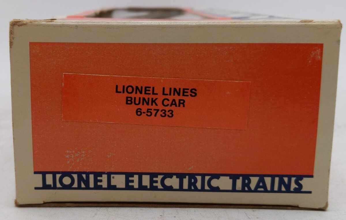 Lionel 6-5733 O Gauge Lionel Lines Illuminated Bunk Car EX/Box