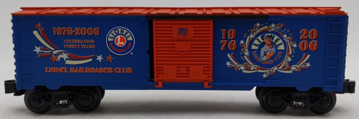 Lionel 6-29939 O Gauge 2006 Lionel Railroader‘s Club Anniversary Boxcar EX/Box