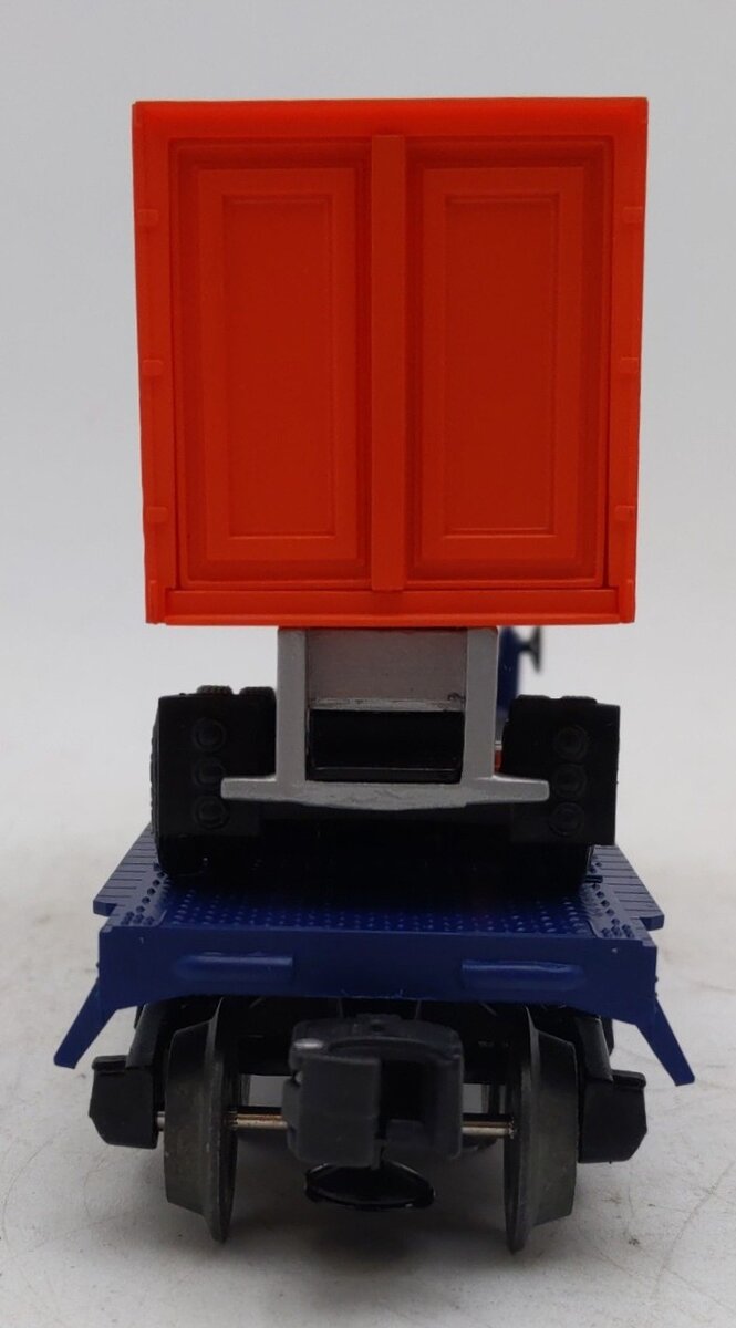 Lionel 6-19437 O Gauge Lionel Rail Roader Club Flatcar w/Inside Track Trailer EX/Box