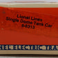 Lionel 6-6313 O Gauge Lionel Lines Single Dome Tank Car EX/Box