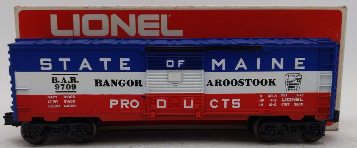 Lionel 6-9709 O Gauge State of Maine Box Car VG/Box