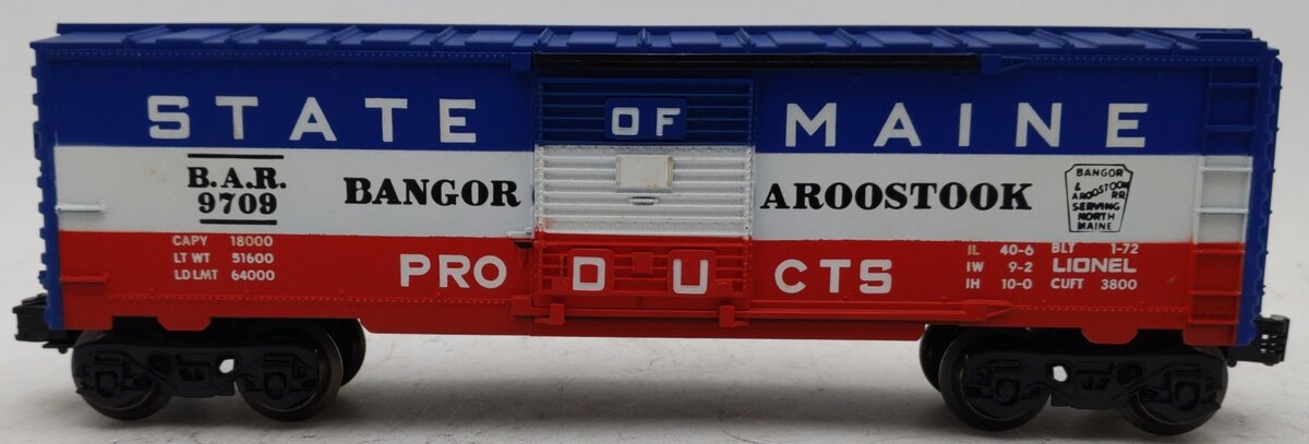 Lionel 6-9709 O Gauge State of Maine Box Car VG/Box