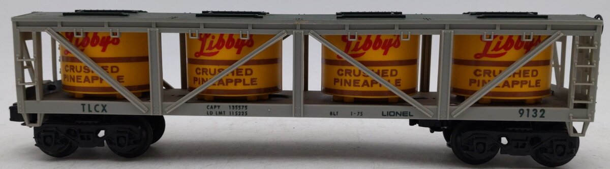 Lionel 6-9132 O Gauge Libbys Crushed Pineapple Vat Car VG/Box