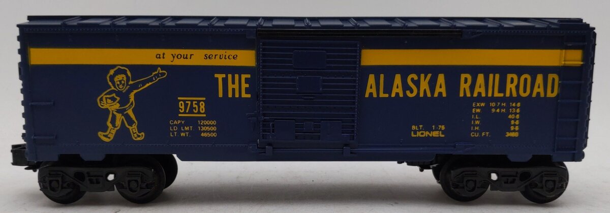 Lionel 6-9758 O Gauge Alaska Railroad Boxcar EX/Box