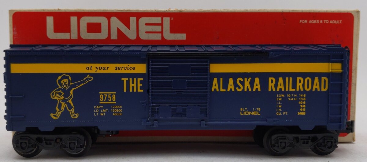Lionel 6-9758 O Gauge Alaska Railroad Boxcar EX/Box