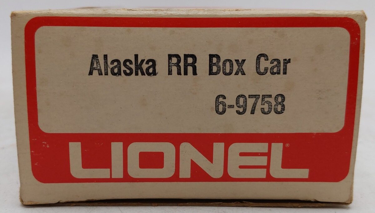Lionel 6-9758 O Gauge Alaska Railroad Boxcar EX/Box