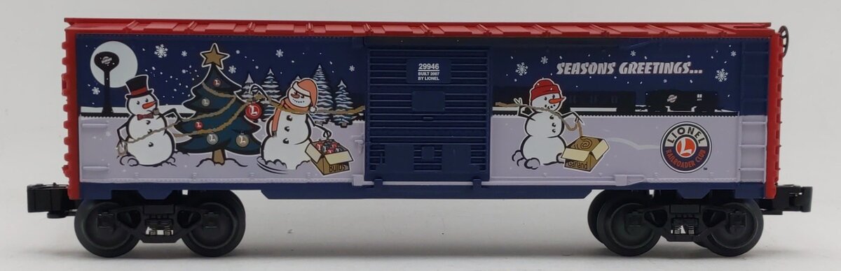 Lionel 6-29946 O Gauge 2007 LRRC Christmas Boxcar NIB