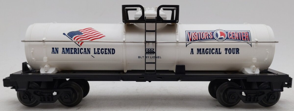 Lionel 6-19944 O Gauge Visitors Center White Single Dome Tank Car EX/Box