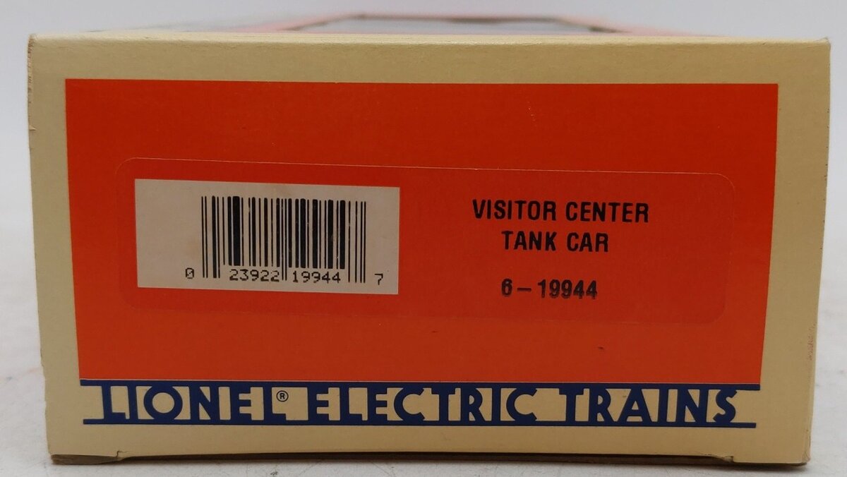 Lionel 6-19944 O Gauge Visitors Center White Single Dome Tank Car EX/Box