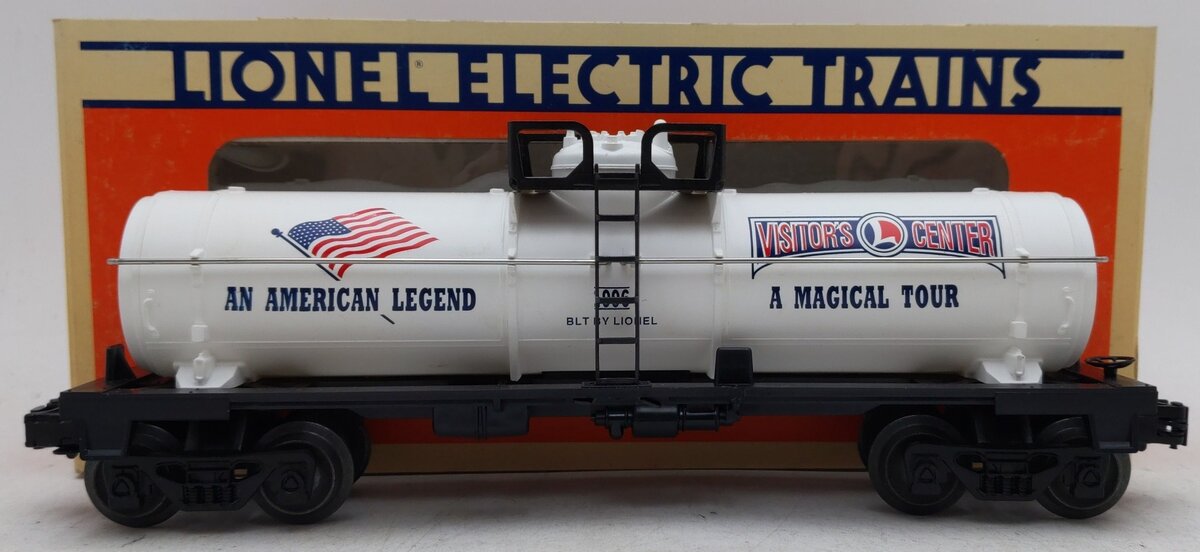 Lionel 6-19944 O Gauge Visitors Center White Single Dome Tank Car EX/Box
