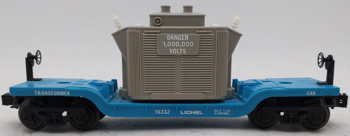 Lionel 6-16332 O Gauge Lionel Lines Depressed Flat Car w/ Transformer EX/Box