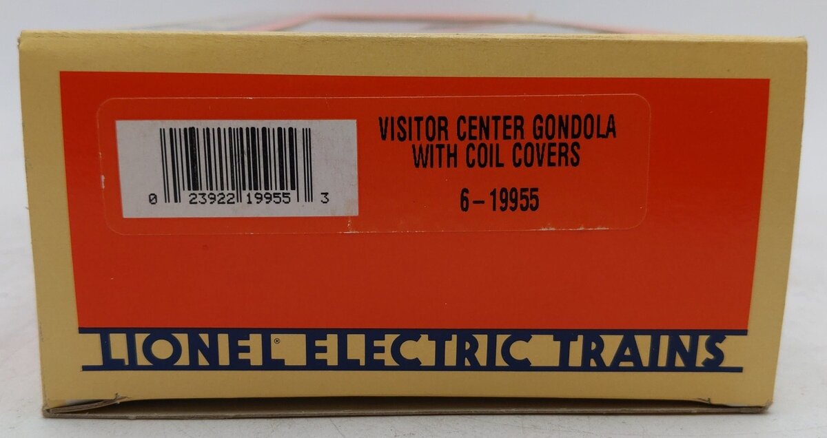 Lionel 6-19955 O Gauge Lionel Visitor's Center Gondola w/Coil Covers #625447 EX/Box