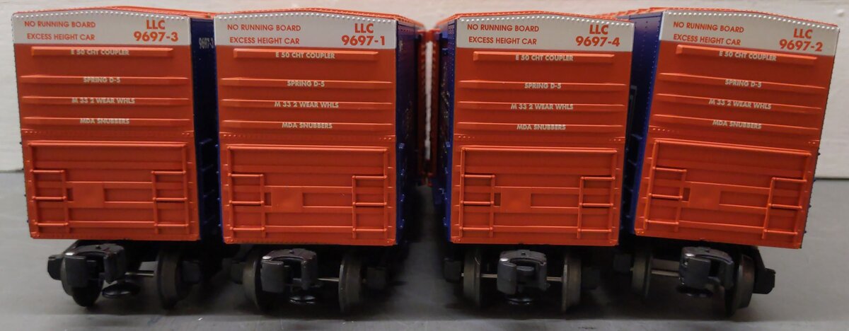 Lionel 6-29220 O Gauge 1997 Centennial Series Hi-Cube Boxcars (Set of 4) EX/Box