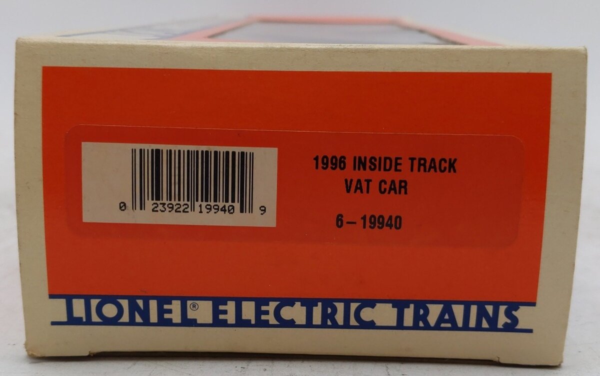 Lionel 6-19940 O Gauge Lionel Railroader Club Vat Car EX/Box