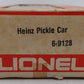 Lionel 6-9128 O Gauge Heinz Pickle Vat Car #9128 EX/Box