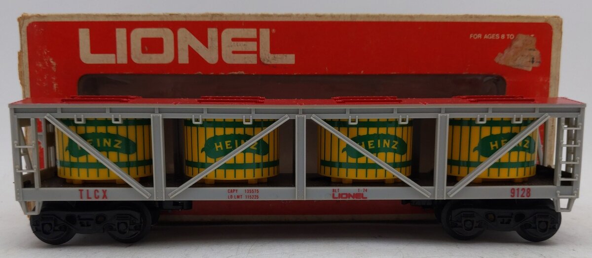 Lionel 6-9128 O Gauge Heinz Pickle Vat Car #9128 EX/Box